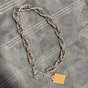 Vintage - Made in France for Trifari CHAIN LINK CHOKER 14" LONG